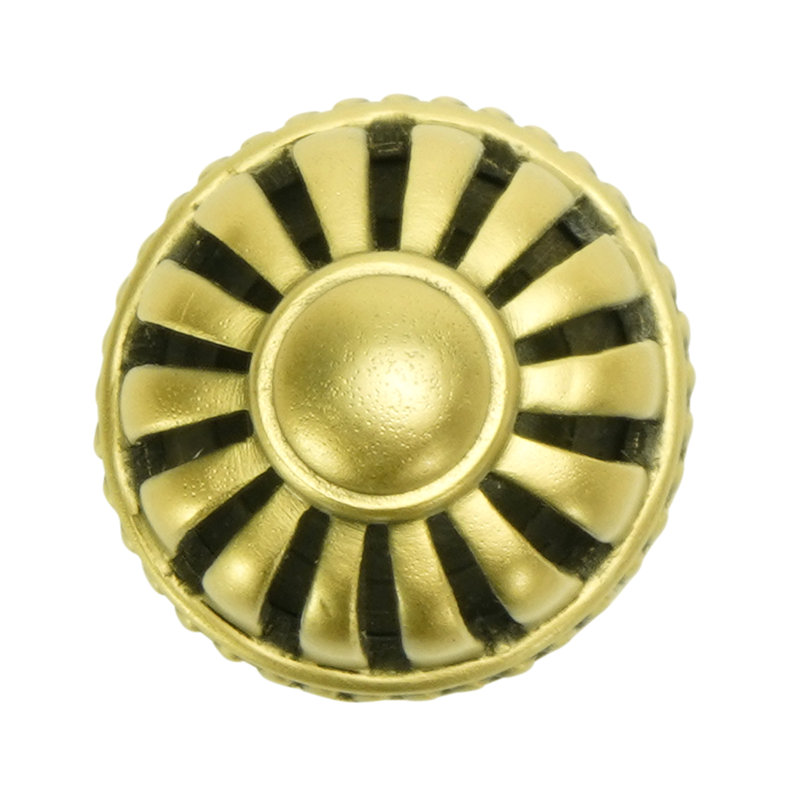 Cricket Cage large 3 inch center to center pull  in finish Museum Gold, Florentine Gold, 1 1/4", 1 1/4"