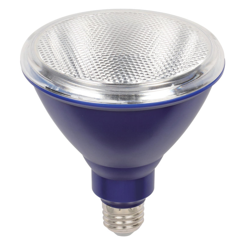 15 Watt (100 Watt Equivalent), 6-Pack PAR38 LED, Light Bulb, Blue E26/Medium (Standard) Base