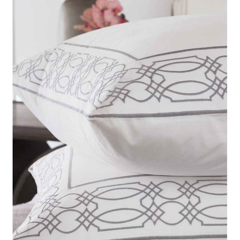 Taie décorative Nicola, Gris, Grand