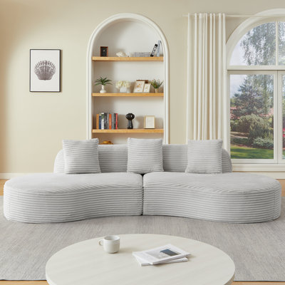 Canapé modulaire rembourré Corduroy