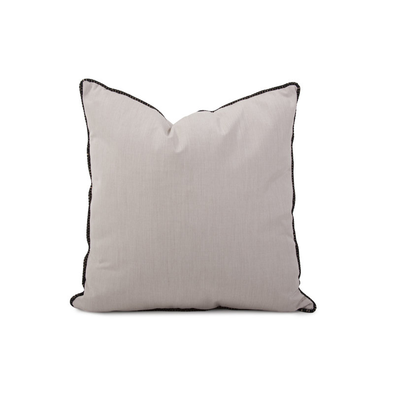 Delijah Square Indoor/Outdoor Pillow Cover & Insert, 24" x 24", Seascape Sand