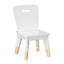 Ensemble de table et chaises pour enfants, ensemble de 5 pièces à finition blanche