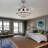 42-Inch Crystal Ceiling Fan with Remote Control, 3-Speed Dimmable LED Chandelier Fan, Retractable Blades for Living Room Bedroom