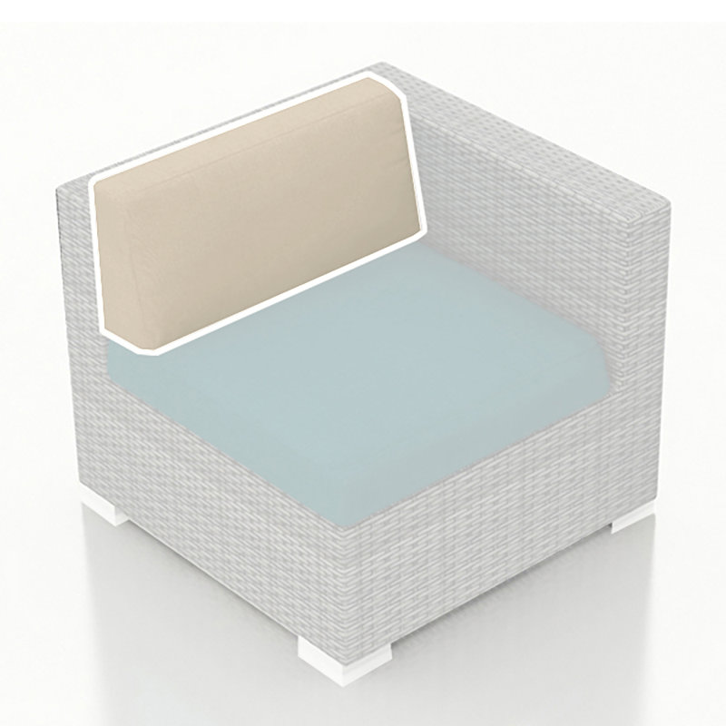29" Single Seat Back Cushion - Cast Lagoon, Beige