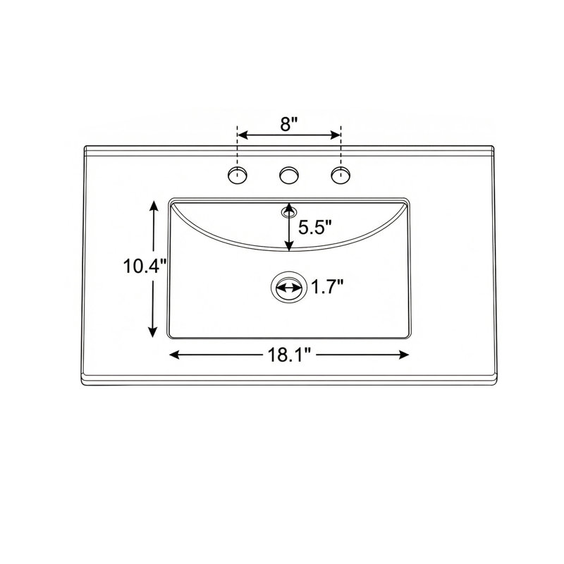 Meuble-lavabo 30 po avec lavabo