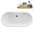 61" Streamline Soaking Freestanding Tub and Tray With Drain-101681108
