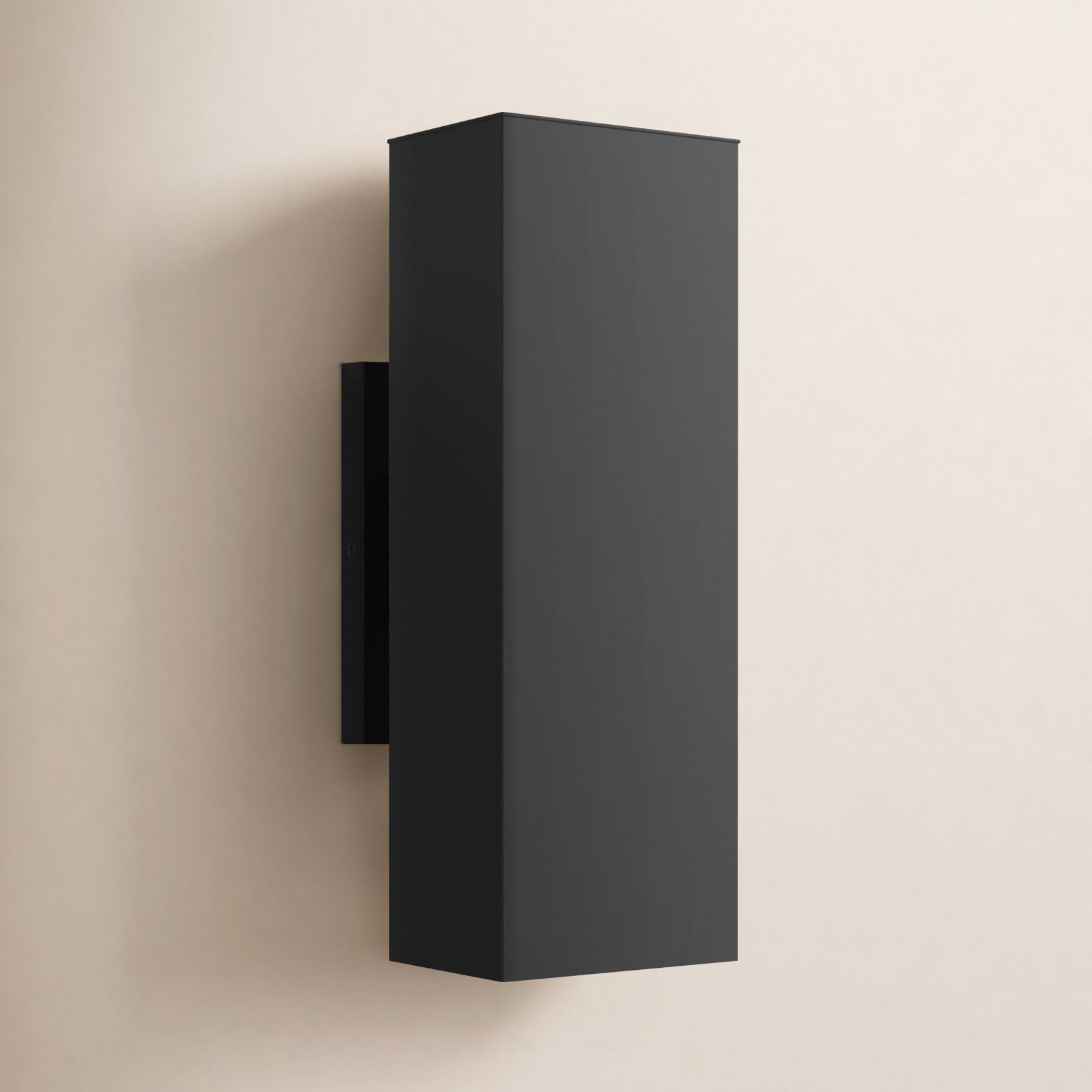 Dyer 2 - Bulb Outdoor Armed Sconce, 14.25" H x 5" W x 5" D, Black, No