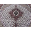 Tapis unique noué à la main gris / ivoire / brun de 5 pi 11 po x 6 pi Beane