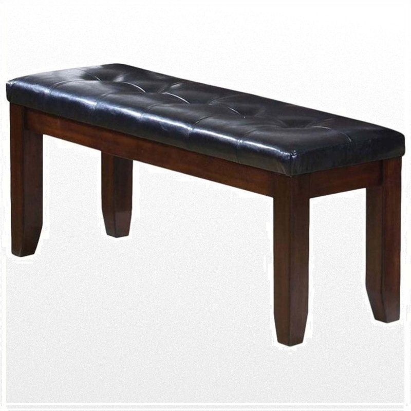 Rikyah Leather Match Upholstered Bench