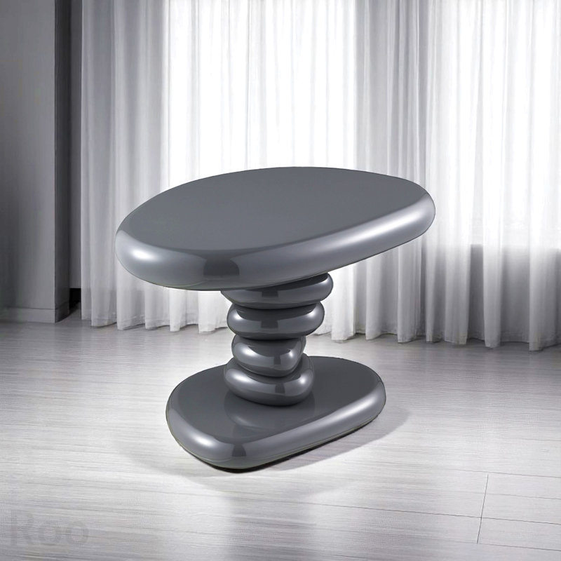 Table de bout, gris Charlene ultrabrillant, H 15 po x l 22 po x P 16 po
