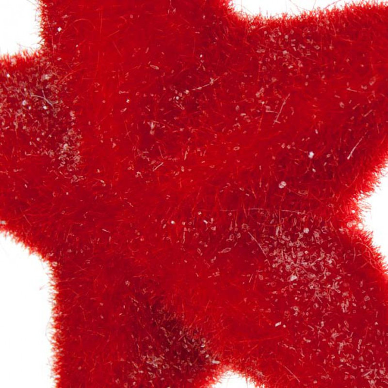 15cm Astrology & Stars Holiday Shaped Ornament, Red
