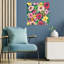 «Vibrant Painted Flowers Abstract Colorful Modern Flower Spring», art mural-1698454545