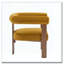 Fauteuil d'appoint rembourré en velours-2082032444
