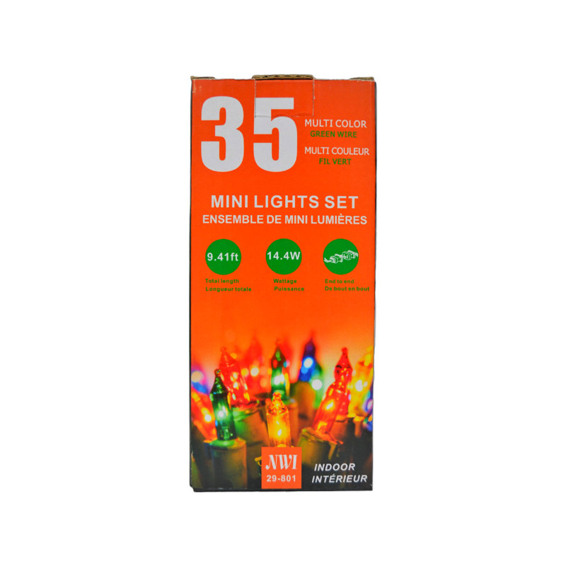 Guirlande de 35 lumières, Multicolore