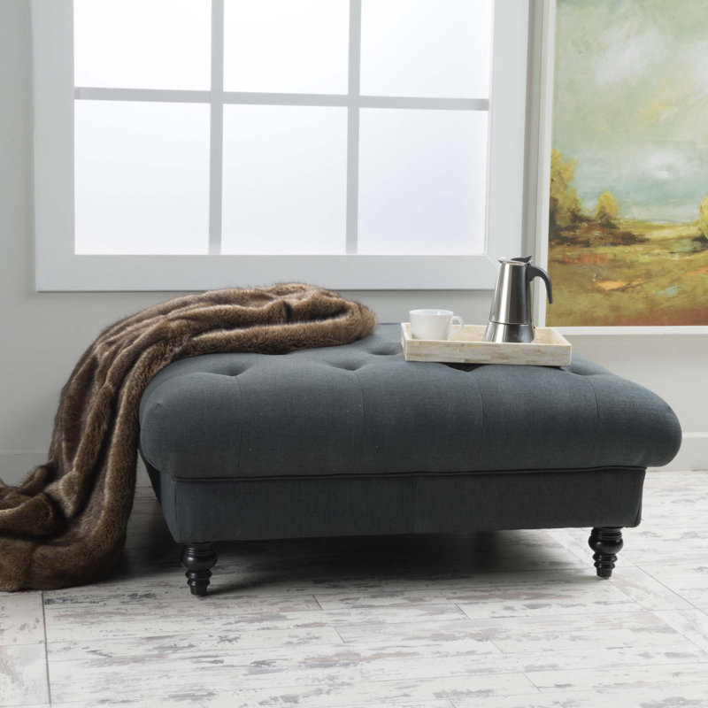 Repose-pieds Madrid Kd, Gris foncé