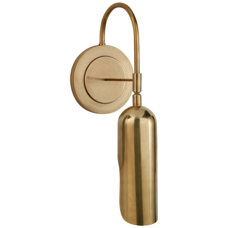 Kelly Wearstler Lucien Functional Wall Light, Antique-Burnished Brass
