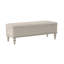 Linen Upholstered Storage Bench