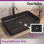 DeerValley 505 x 340 x 110mm Ceramic Rectangular Countertop Basin Bathroom Basin-1119183695