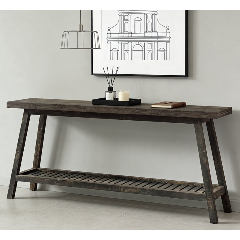 Farmhouse Console Table, Gray
