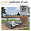 Pergola en aluminium avec auvent Aoodor-86865223-97922608