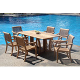 Warwick Outdoor 7 - Piece Teak Dining Set