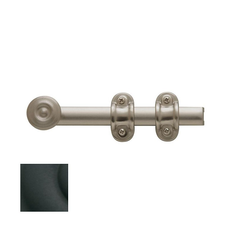 Ornamental Heavy Duty Surface Bolt, Satin Black