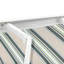 Dakota Fields 350cm W x 250cm D Fabric Multi-stripe Cover Motorised Retractable Patio Awning