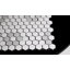 MOSAIQUE FLEUR BLANC ET PORCELAINE GRIS-130474711