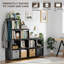 124cm H x 117.5cm W Metal Bookcase