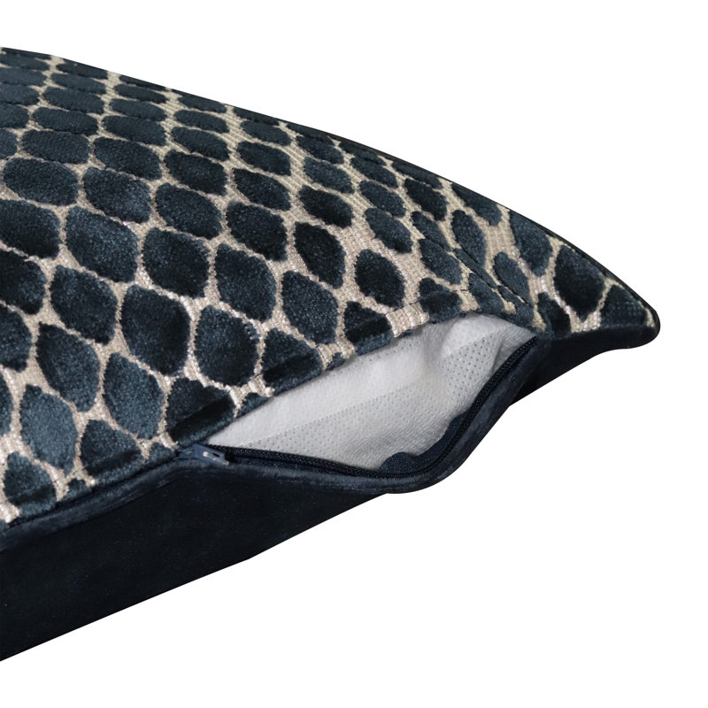 Housse de coussin Sky Velvets, Bleu marine