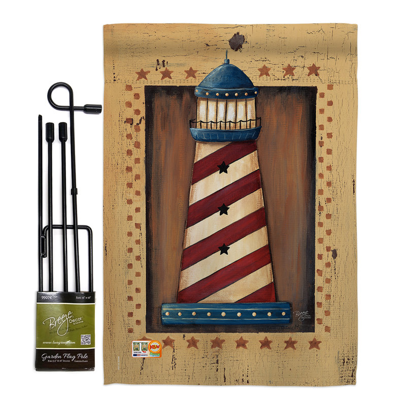 Double Sided 18.5'' H x 13'' W Polyester Flag Set