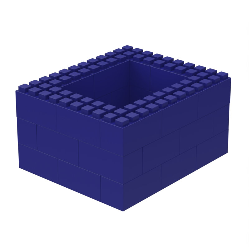 Table basse extensible, Bleu