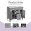 Meuble-lavabo simple 36 po avec 2 portes et tiroirs à fermeture douce-1520669910