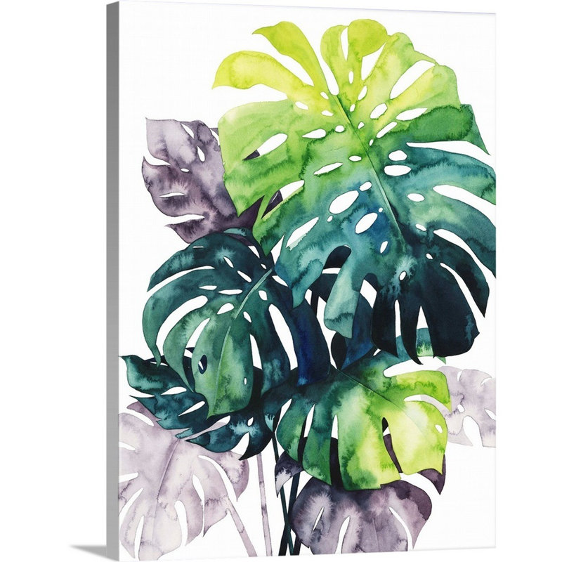 Art mural sur toile Twilight Palms IV, Toile tendue, H 40 po x l 30 po