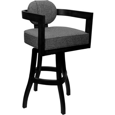 Camili Swivel Wood Counter Bar Stool On S-base