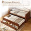 Lit de jour simple avec couchette et tiroirs Kizer-431661798