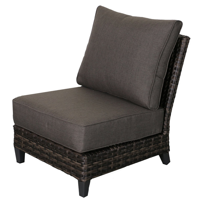 Chaise de patio avec coussins arshmaan