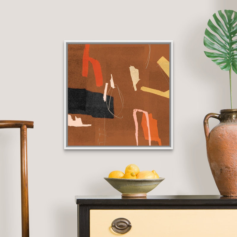 Reproduction d’art sur toile « ultra I cannelle version » par PI studio, H 22 po x l 22 po x P 1,75 po