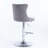 Swivel Velvet Barstools Adjusatble Seat Height From, Chrome Base Bar Stools With Backs Comfortable Tufted For Home Pub And Kitchen Island, Set Of 2-605884121-605887951