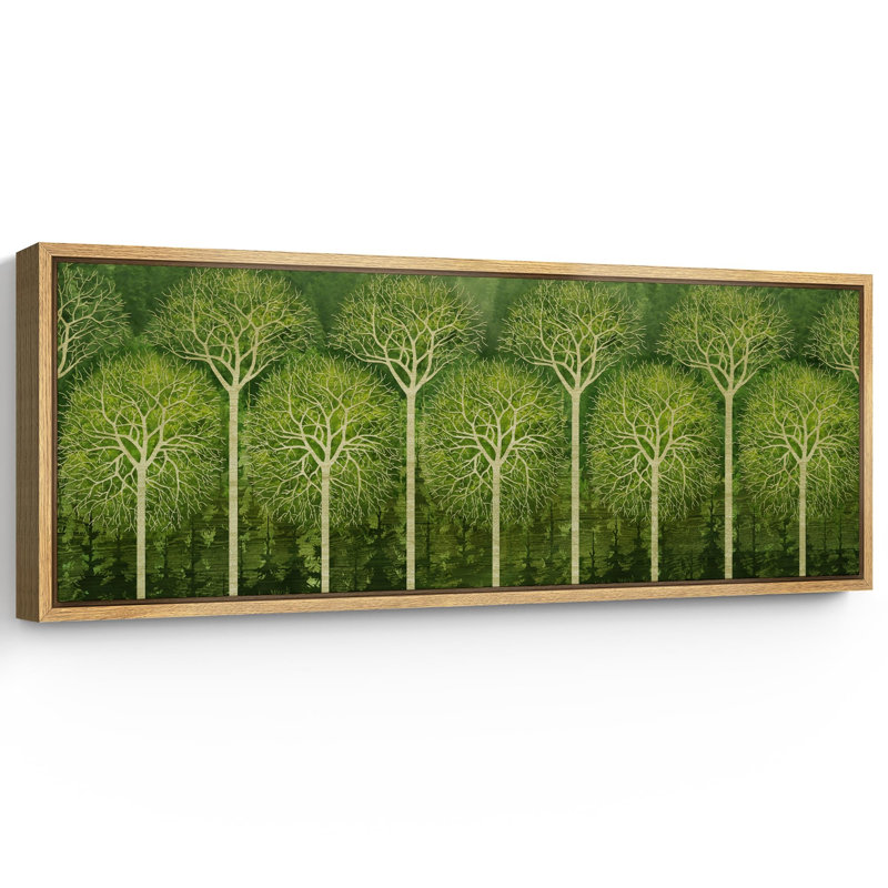 Verdant Tree, reproduction d'art sur toile, H 20 po x l 60 po, Naturel