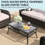 Ensemble de conversation modulaire de 7 pièces en résine tressée pour patio extérieur, avec chaises pivotantes et coussins-596332458-596332469