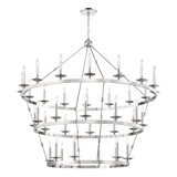 Allendale 36 - Light Candle Style Wagon Wheel Chandelier
