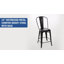 Commercial Grade Distressed Metal Indoor-Outdoor Counter Height Stool with Back-1728823570-1728823598
