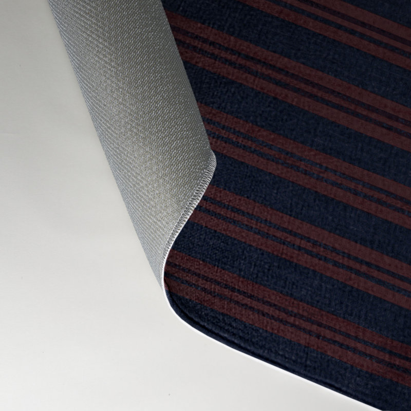Tapis intérieur / extérieur gris HorizontalStripes, Rectangle 9 pi x 12 pi