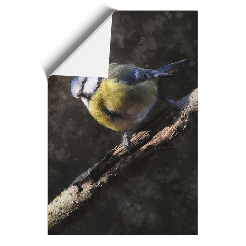 Blue Tit Bird Vol.1 - No Frame Painting, 30cm H x 21cm W x 0.1cm D