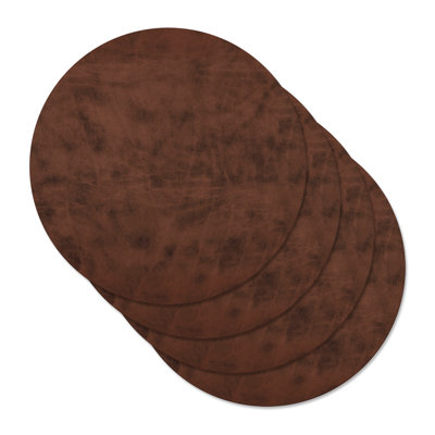 Cherfrere Vinyl Abstract Round Placemat