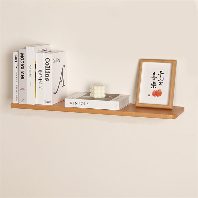 Tablette murale flottante en bois massif, H 0,78 po x l 23,62 po x P 7,87 po