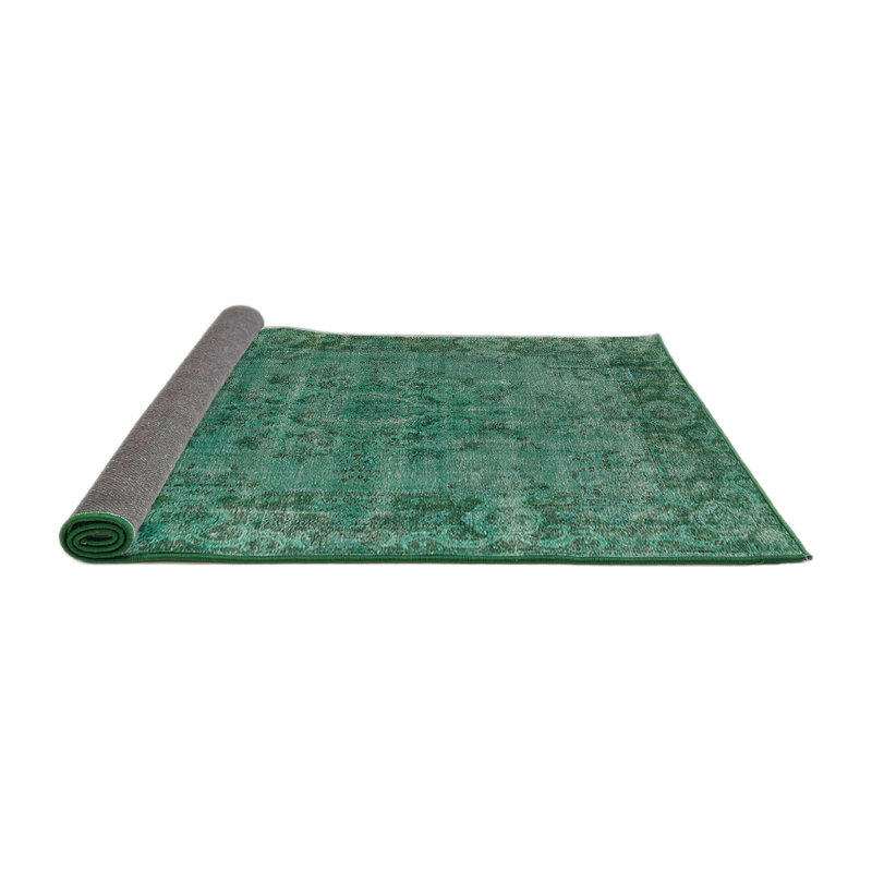 Tapis vert de style oriental, Rond 3 pi