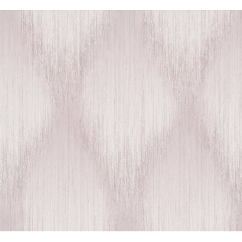 Papier peint ikat métallique Starfall Mauve, Mauve