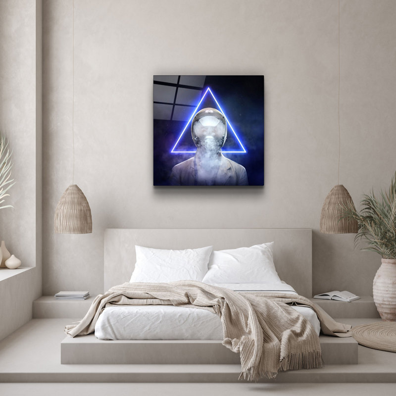 Elegant Decorative Tempered Glass Painting, 40 x 40 Inches | 100% Tempered Glass, Thickness: 0.16 Inches | UV Printing for Vibrant Colors & Durability | Perfect for Home Decor & Art Enthusiasts